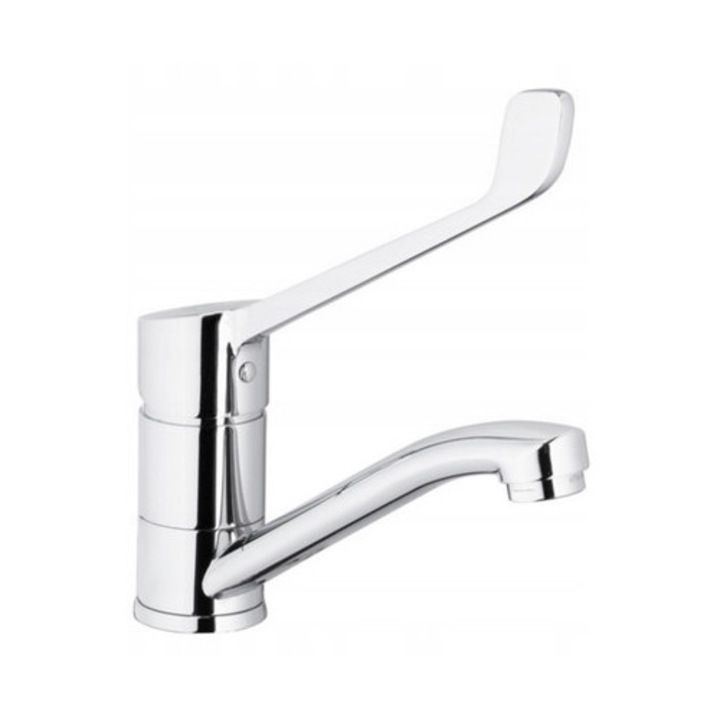 Mosdó csaptelep, Medico, króm, 1 lyukas, forgatható kifolyócső, sárgaréz