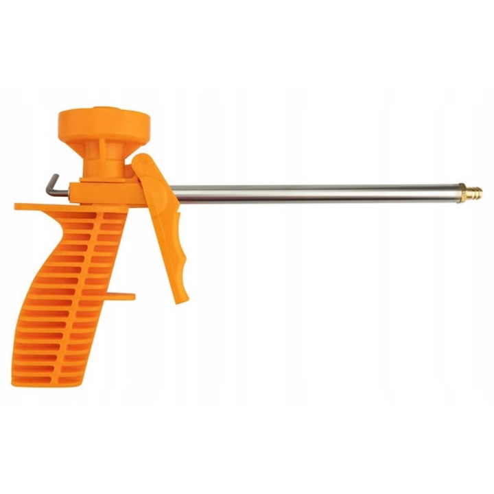 Pistol pentru spuma montaj Vergionic, duza din otel, portabil, compact, portocalie, 24cm