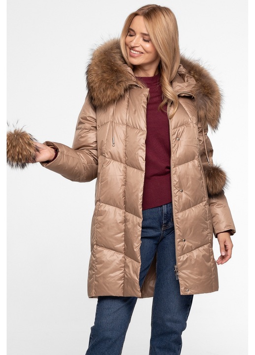 Geaca Perso, Poliester, Bej, Bej