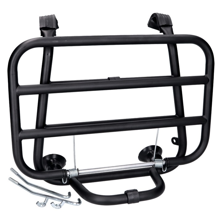 Преден багажник черен сгъваем за модели Vespa PX, LML 42444