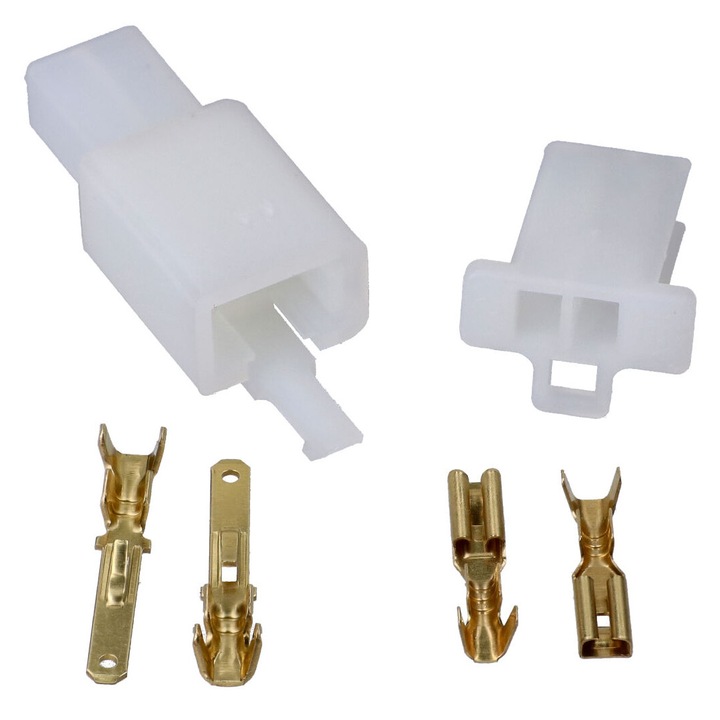 Csatlakozó készlet kábelcsatlakozók 2 tűs 2,8mm 6 db 42695