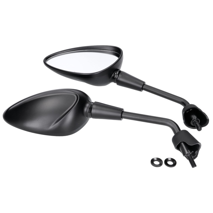Set oglinzi scurte M8, negru mat, pentru modelele Vespa GTS HPE, Sprint, Primavera 43324