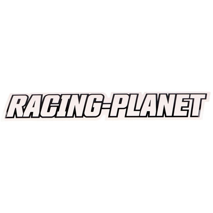Matrica RACING PLANET 15x2,6cm fehér 43561
