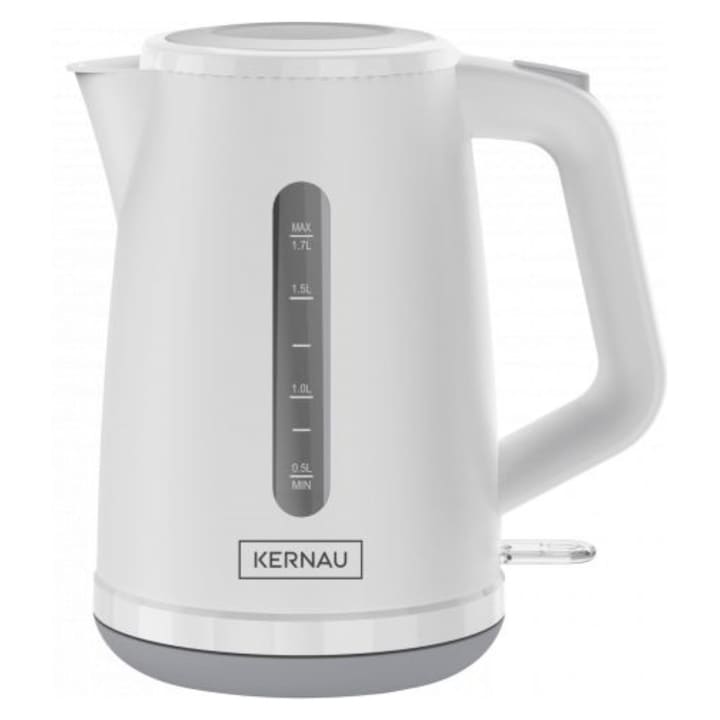 Fierbator electric Lucznik WK-2502, 1,2L, 1630W, sticla borosilicata, negru
