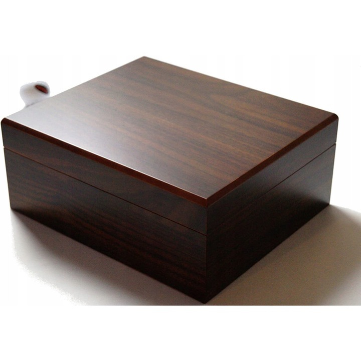 Humidor pentru tigari, GERMANUS, 50 tigari, lemn de cedru, 25x22x10.5cm
