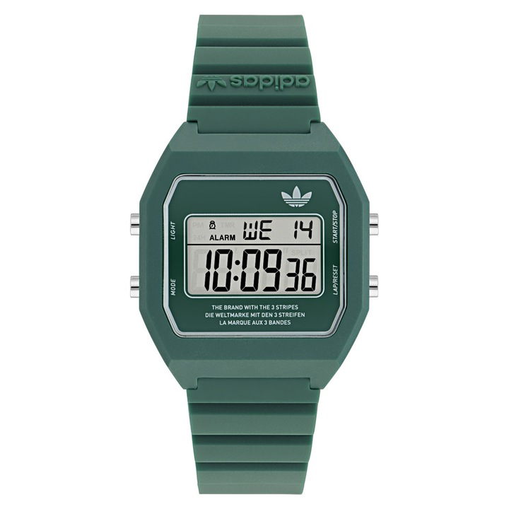 Ceas dama Adidas Originals AOST23558, verde, 36mm, cu functie de cronograf si rezistenta la apa 50m