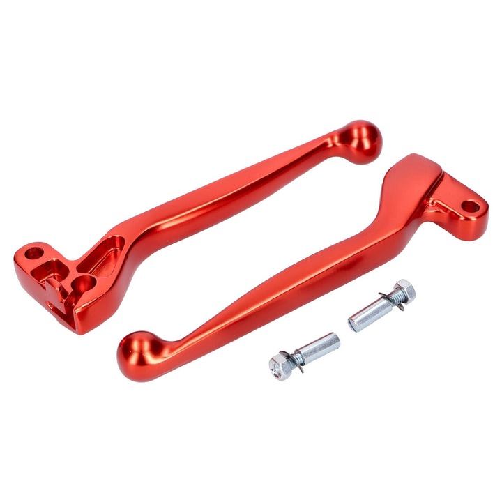 ALU eloxált narancssárga színű kuplung- és fékkar Simson S50, S51, S53, S70, S83, SR50, SR80 modellekhez 43607