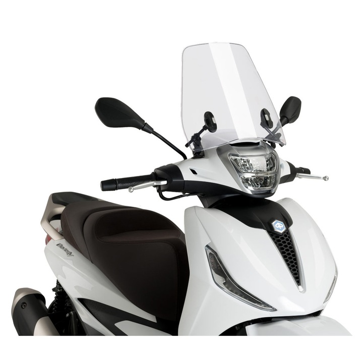 Предно стъкло Puig Urban прозрачно / чисто Piaggio Beverly 300, 400 от 2021 г. PUI20260W