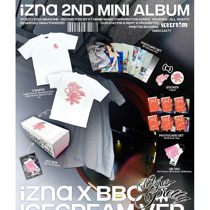 Album muzical, Import, Not Just Pretty (Izna x Bbc Icecream Limited Version), K-pop, QR Album