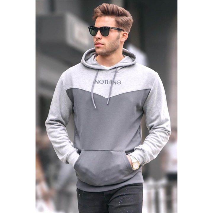 Férfi sportpulóverek, Pamut, Base, 361928, Antracit, S