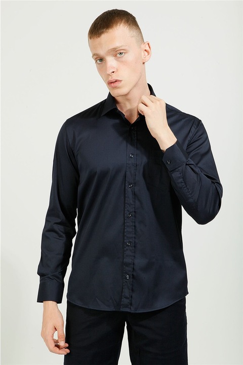 Férfi ingek, Pamut, Centone, 357813, Sötétkék, 4XL