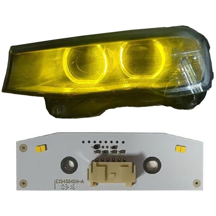 Modul Galben CSL Style Angel Eyes DRL pentru BMW X3 F25, X4 F26, Seria 2 F45 - 1308310415, 26700131114