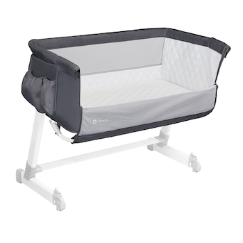 Patut co-sleeper, Lionelo, Theo Dark 2 in 1, 90x50 cm, Gri Patut co-sleeper, Lionelo, Theo Dark 2 in 1, 90x50 cm, Gri