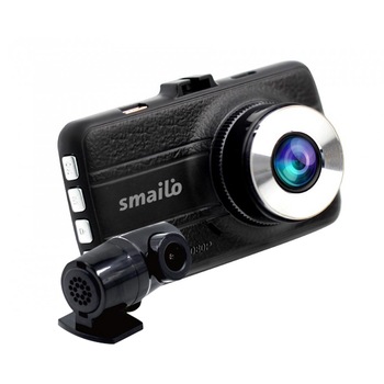 Camera auto duala DVR Smailo DoubleX, ExtremeHD 2304x1296 @36fps, senzor G, unghi filmare 150 grade Camera auto duala DVR Smailo DoubleX, ExtremeHD 2304x1296 @36fps, senzor G, unghi filmare 150 grade
