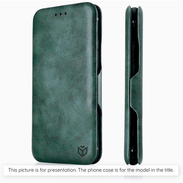 Husa pentru Motorola Moto G15 / G15 Power - Techsuit Safe Wallet Plus - Green