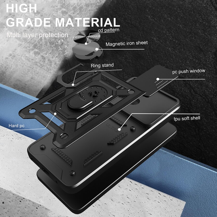 Husa pentru Honor 400 Smart / X7d 4G - Techsuit CamShield Series - Black
