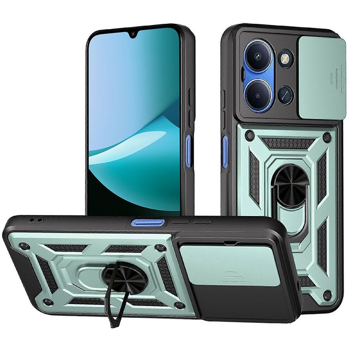 Husa pentru Xiaomi Redmi 15C 4G / Redmi 15C 5G - Techsuit CamShield Series - Zöld