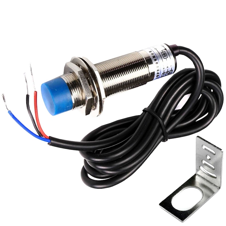 Senzor inductiv de proximitate PNP NO LJ18A3-8-Z/BY, 8mm, 6-36V, 18x60mm