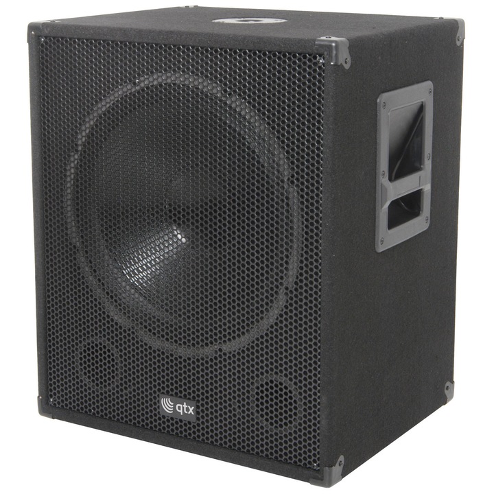 Subwoofer activ 15 inch 150W RMS, 600W Max, Profesional QTX