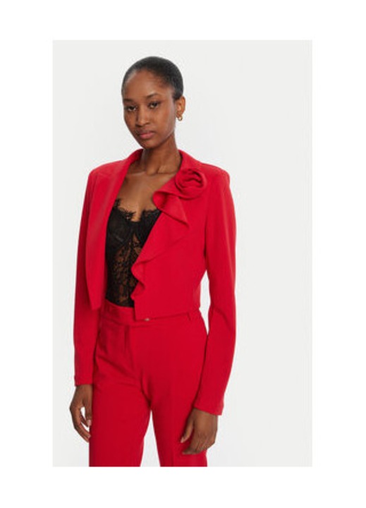 Bolero dama, Rinascimento, rosu, 96% poliester, 4% elastan, M INTL