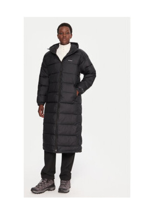 Palton de iarna dama, Columbia, negru, poliester reciclat