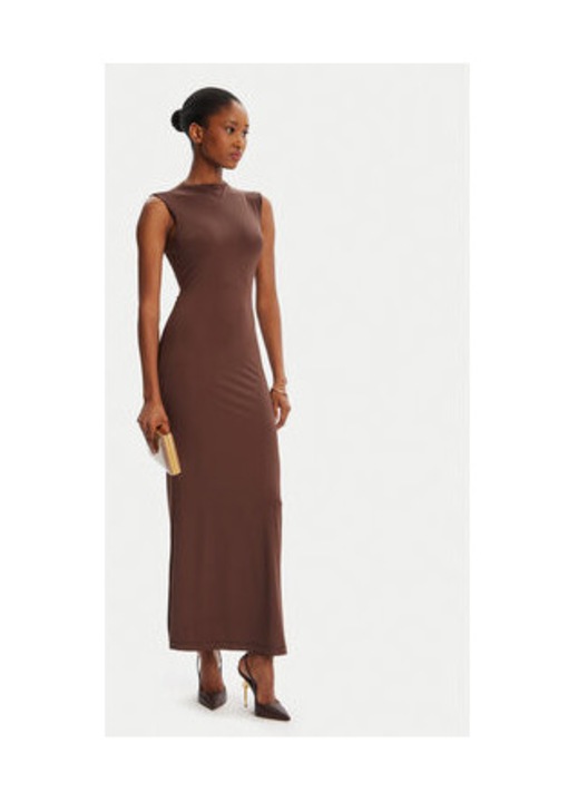 Rochie Bardot, model BARDOT-59948DB, culoare ciocolata, 12 UK