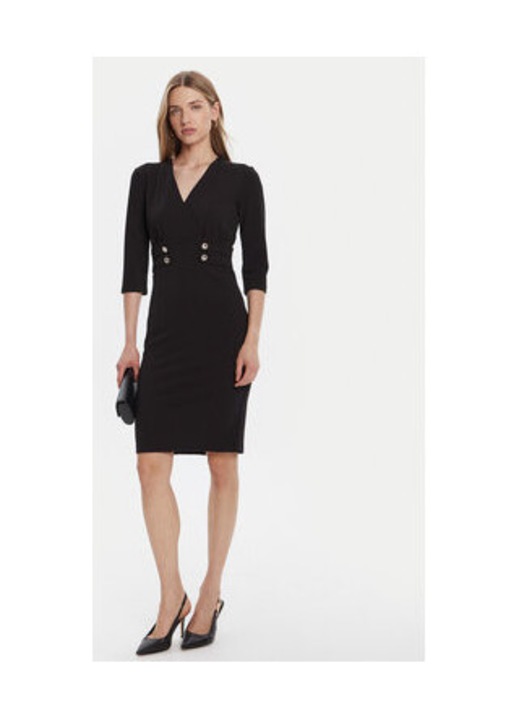 Rochie cocktail Femeie, Rinascimento, Negru, 95% poliester, 5% elastan