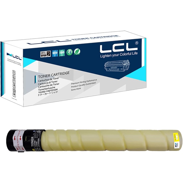 Тонер за лазерни принтери, жълт, съвместим с Konica Minolta BizHub C224, C284, C364, 25000 страници