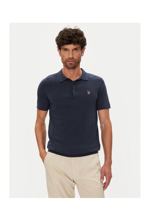 Tricou barbati, U.S. Polo Assn., bleumarin, 100% bumbac, M INTL
