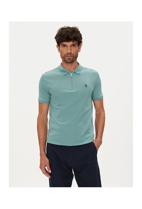 Tricou barbati U.S. Polo Assn., verde, bumbac