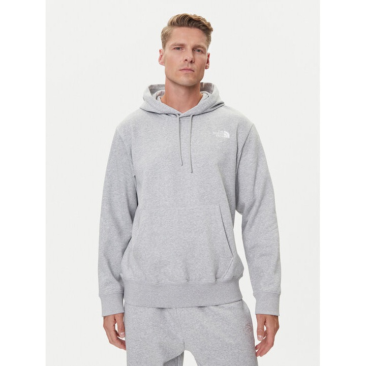 Hanorac sport barbati, The North Face, bumbac/poliester, gri, XL INTL