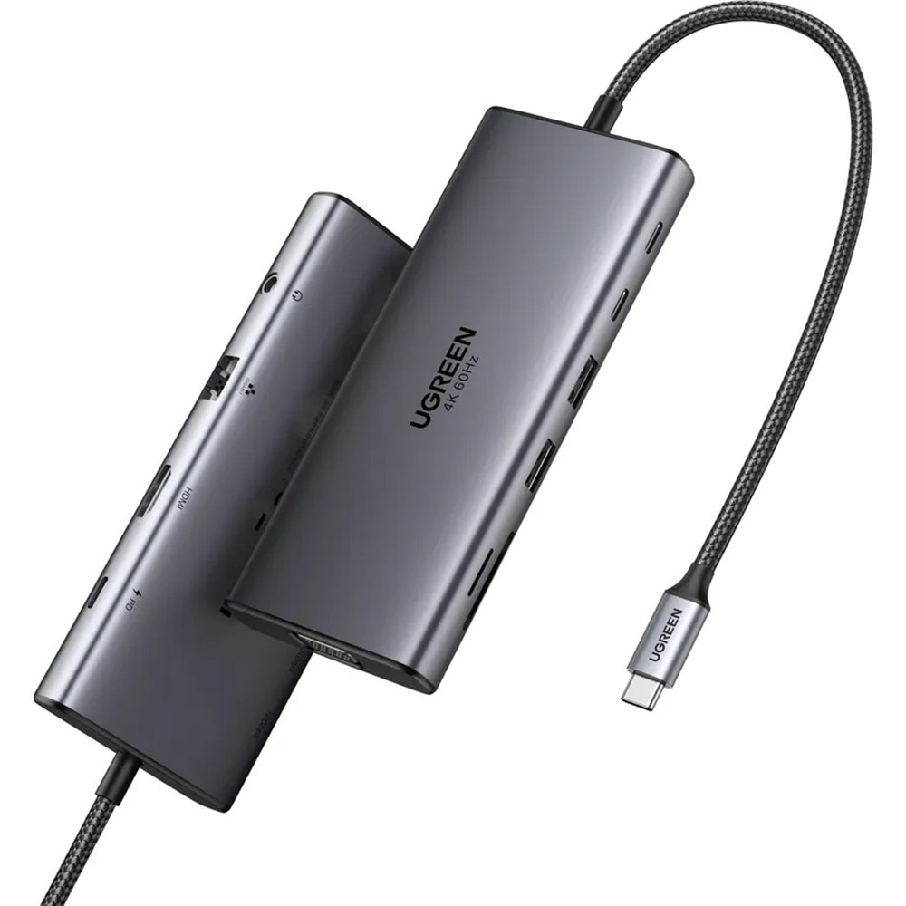 Hub Adaptor USB-C Anker Powerexpand+ 11-In-1, HDMI și DP 4K@60Hz