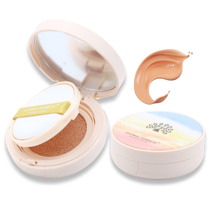 Creamă BB Cushion pentru față, Global Fashion, 12g, Honey
