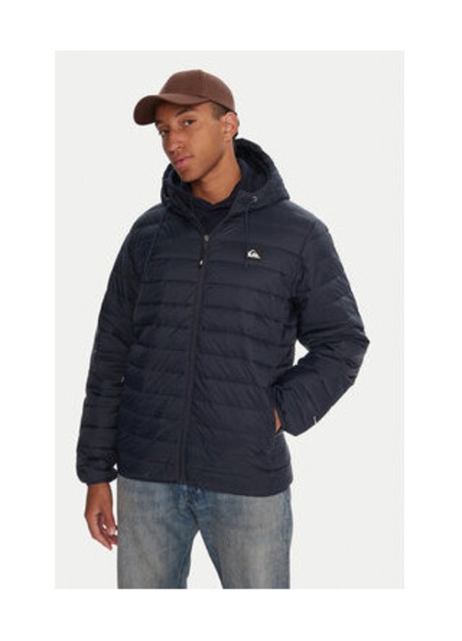 Geaca de tranzitie barbati, Quiksilver, 100% nailon reciclat, Bleumarin