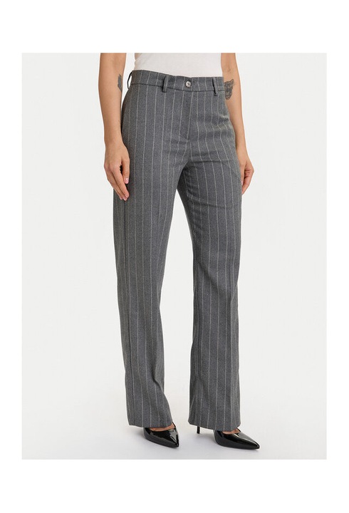 Pantaloni dama, VICOLO, gri, material Vicolo