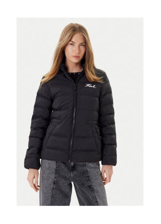 Geaca Karl Lagerfeld, Poliamida, Negru, Negru