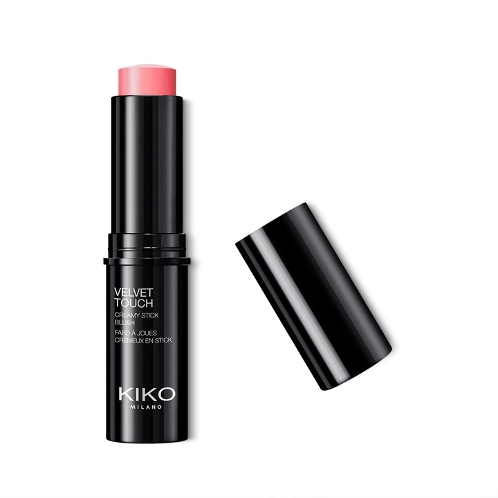 Руж за лице Kiko Milano Velvet Touch Creamy Stick, Camelia Red
