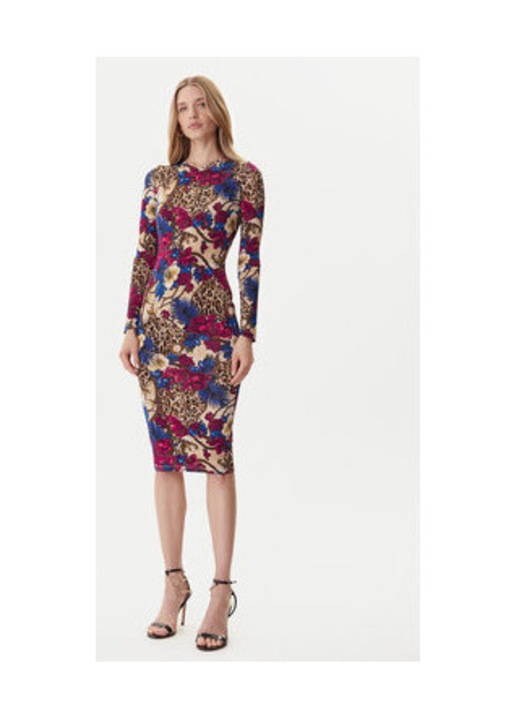Rochie de zi Femei, Just Cavalli, multicolor, 90% viscoza, 10% elastan, 40 EU