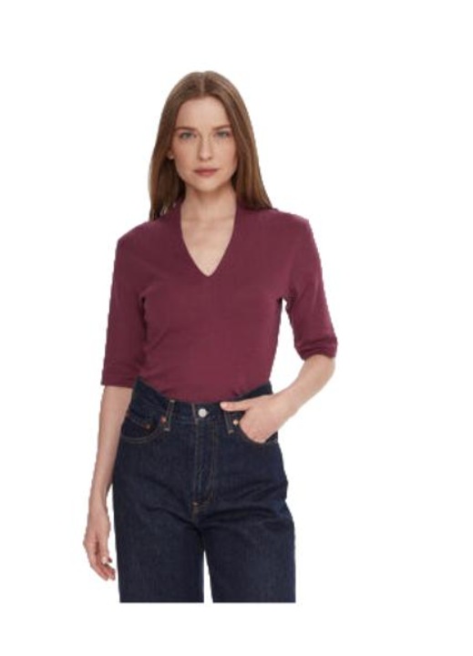 Bluza dama, United Colors of Benetton, culori variate, Visiniu