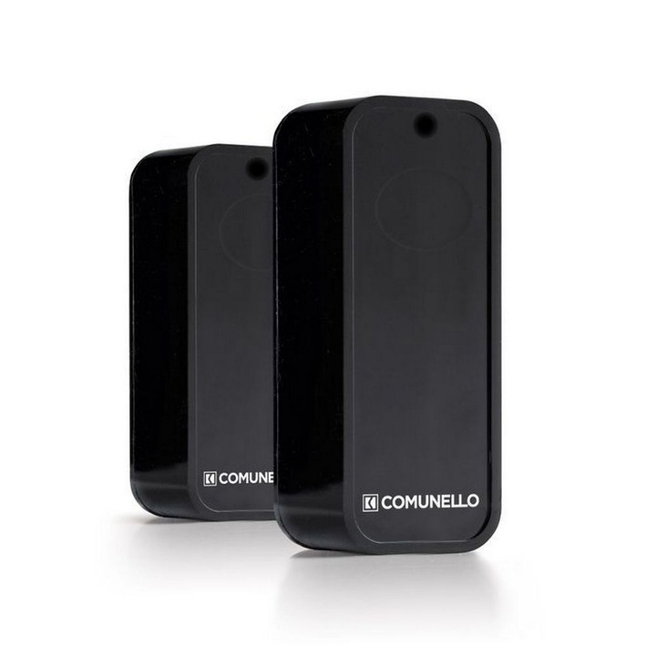 Fotocelule pentru automatizari de porti Comunello, distanta 12m, IP54, negru, DART-SLIM