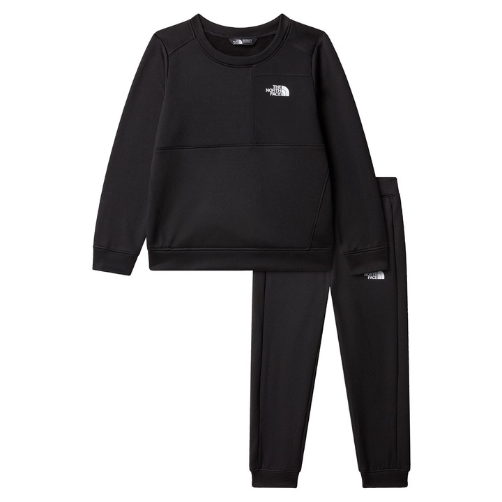 Trening unisex pentru copii, The North Face, Negru, 100% poliester reciclat, Negru