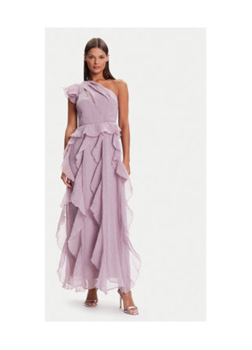 Rochie cocktail Dama, Vero Moda, violet, 100% poliester reciclat, S INTL