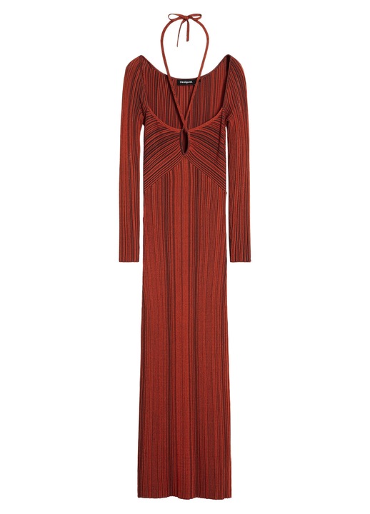 Rochie cocktail Dama, Desigual, 80% viscoza, 20% poliamida, M INTL