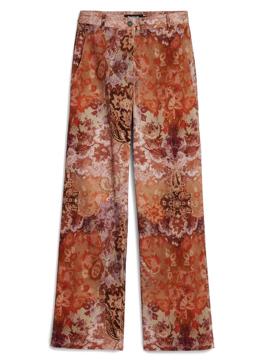 Pantaloni dama Desigual portocalii, Portocaliu
