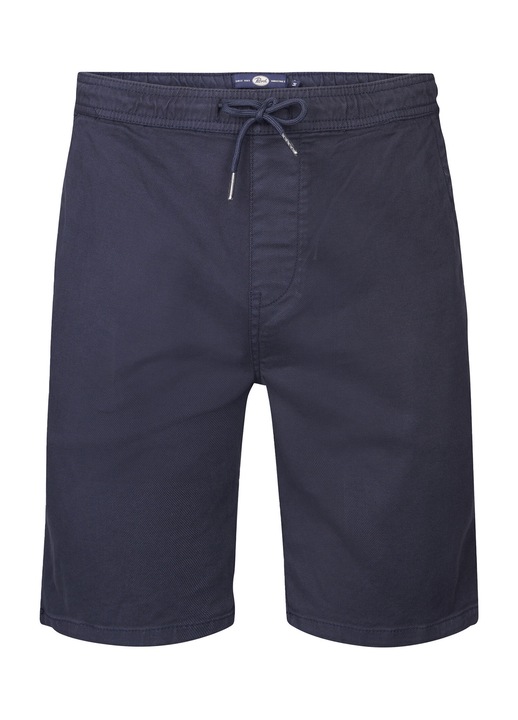 Pantaloni scurti din material textil Barbati, Petrol Industries, Bleumarin, 97% bumbac, 3% elastan, Bleumarin