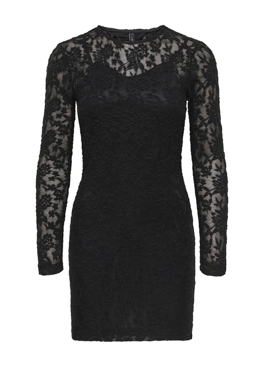 Rochie de cocktail Dama, Only, Negru, 100% poliester, S INTL