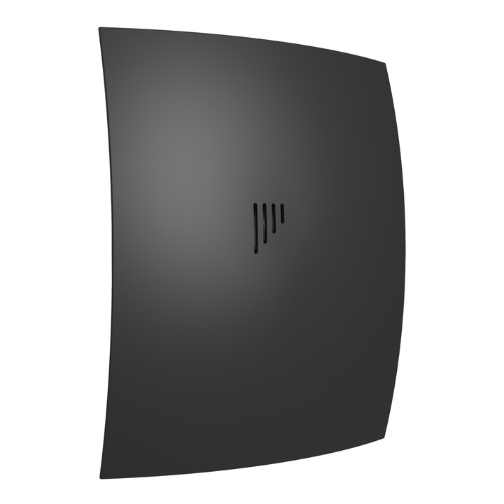 VentEurope FRESH100BDMB fali ventilátor, 100 mm átmérő, 90 m³/h légáram, 9W, IP24, modern design, csendes visszacsapó szelep, matt fekete