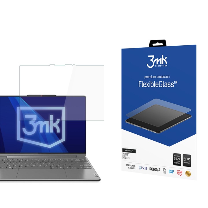 Folie protectie 3MK FlexibleGlass pentru Lenovo Yoga 9 14IMH9, rezistenta la zgarieturi, transparenta, 0.5mm