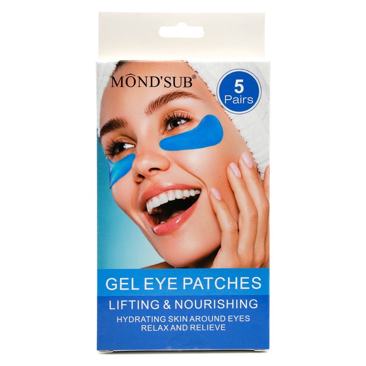 Patch-uri pentru ochi Mond'Sub, gel, lifting si hranitoare, Lifting and Nourishing 5 perechi