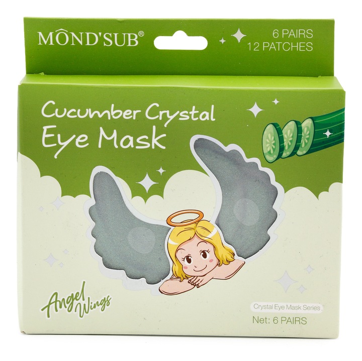 Masca pentru ochi Mond'Sub, cristal cu castravete, 12 bucati
